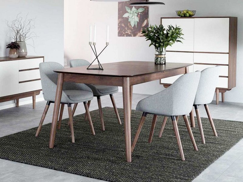 Volantis Noix tavolo da pranzo 90x130-234cm moderno allungabile legno