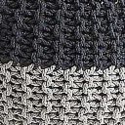 Tessuto--Cotone Grigio / Blu