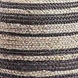 Tessuto--Juta Rigato Grigio Scuro / Naturale