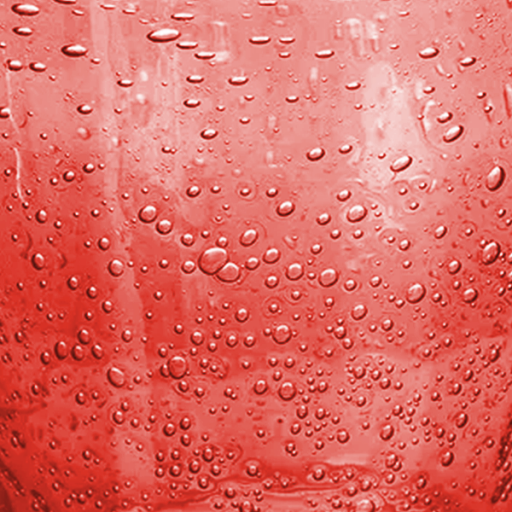 Vetro Bollicine - Rosso