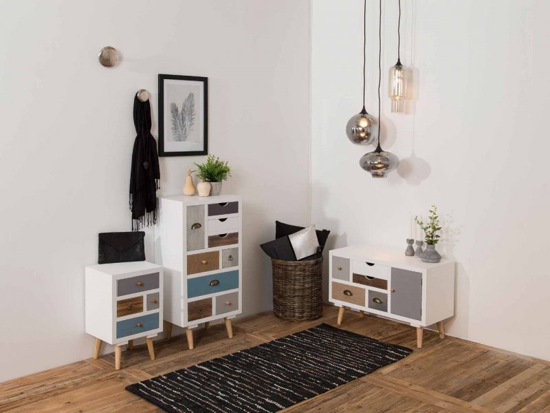 Oo-Home Living Comodino Tobi gambe inclinate