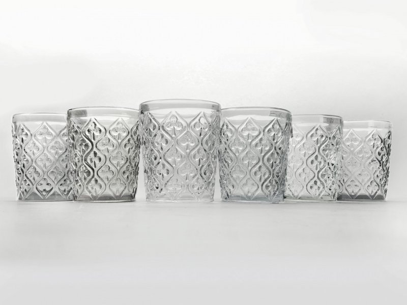 Villa D'Este Home Tivoli Set bicchieri Marrakech 6 pezzi 240 ml in vetro