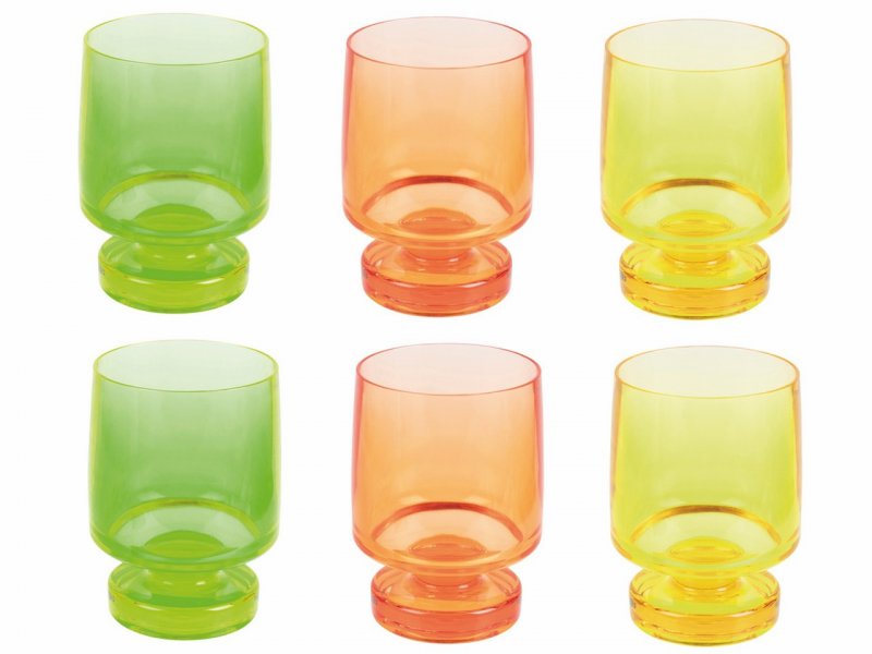 Villa D'Este Home Tivoli Set bicchieri 356 ml 6 pezzi in plastica