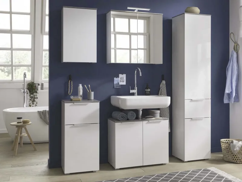 Oo-Home Living Mobile bagno con 2 ante Max