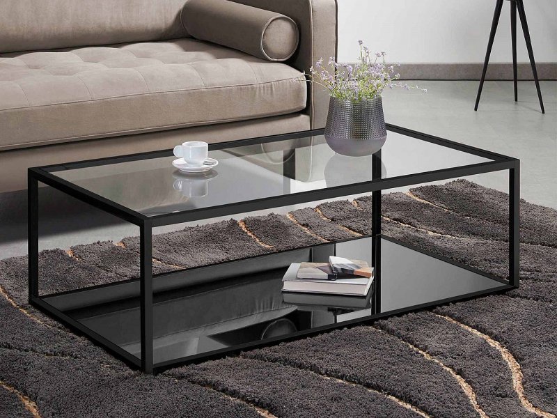Oo-Home Selection Tavolino Gringo 110x60 metallo e vetro