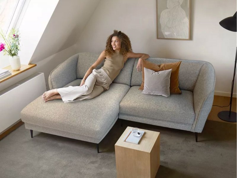 FLEXLUX Divano 1.5 Posti Belle con Chaise Longue Sinistro