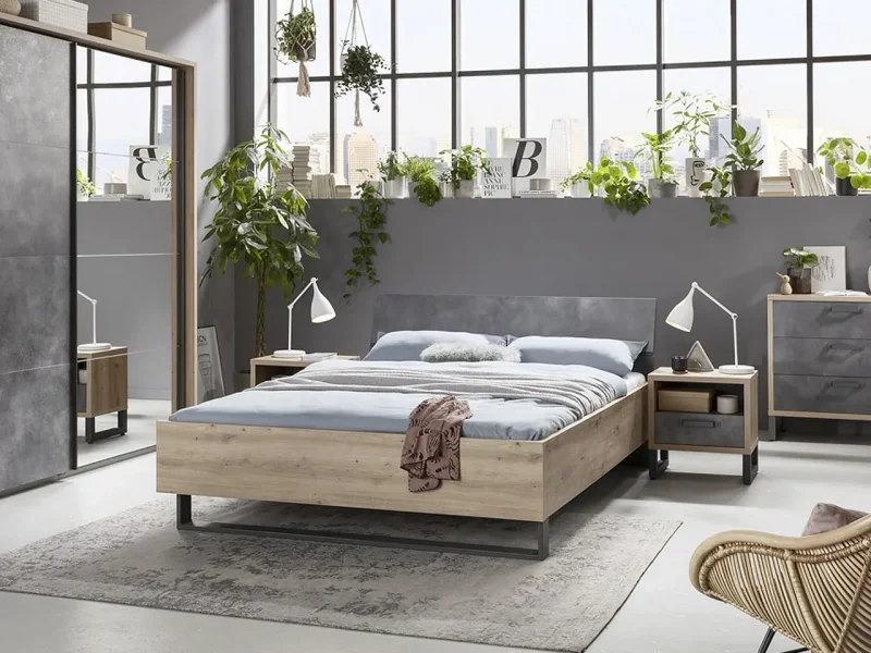 Oo-Home Living Letto Matrimoniale Iris