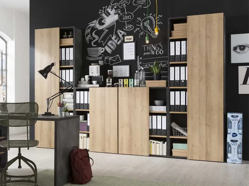 Oo-Home Living Libreria in legno alta Carissa
