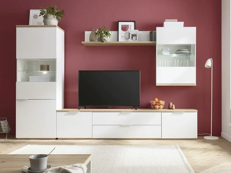 Oo-Home Living Mobile TV 2 ante con 2 ribalte Cameo