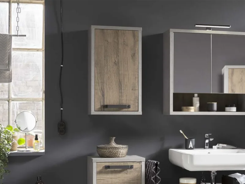 Oo-Home Living Pensile bagno con anta Iris