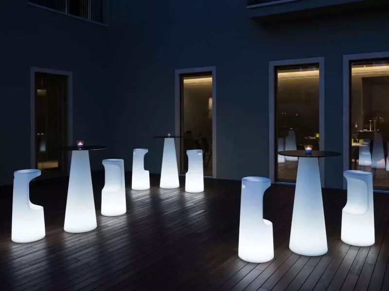 Plust Sgabello Fura Light con Kit Luce