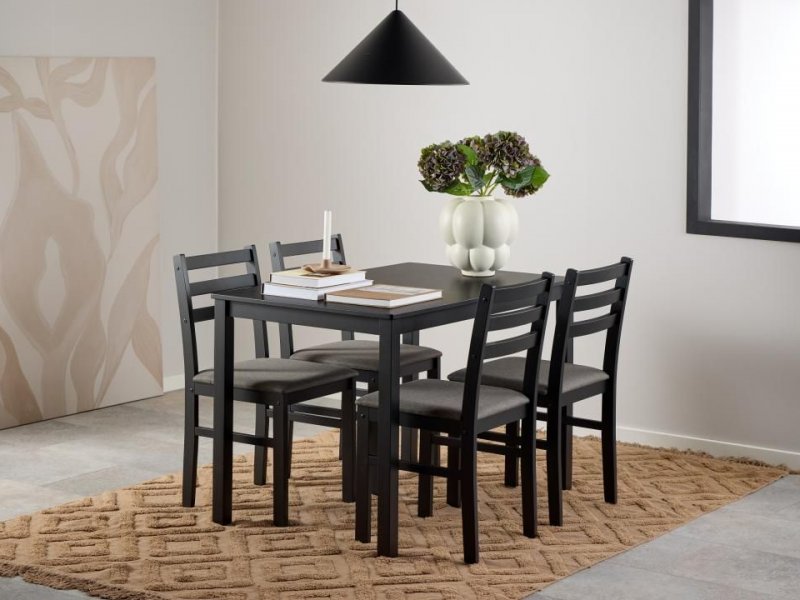 Oo-Home Living Set Tavolo da pranzo Granada con 4 sedie