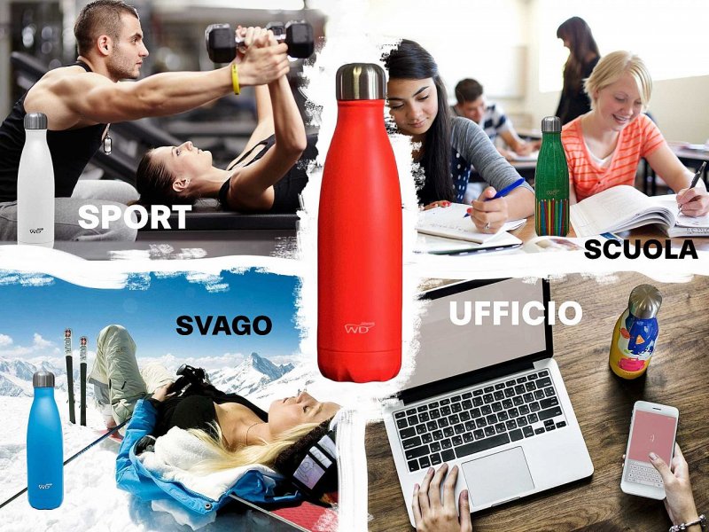 WD Lifestyle Bottiglia Termica School Edition Cancelleria