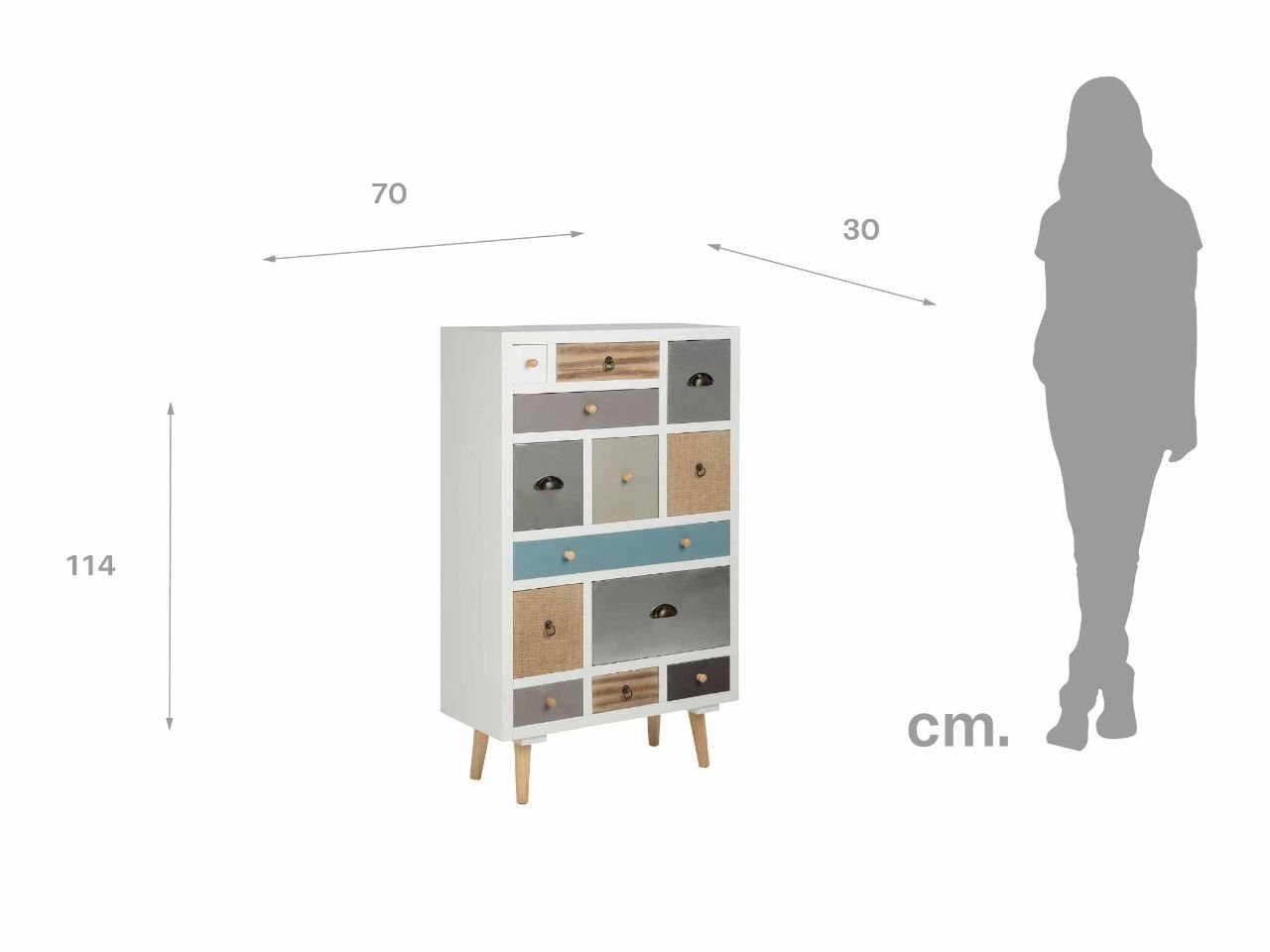 Cassettiera Tobi 114 gambe inclinate -1