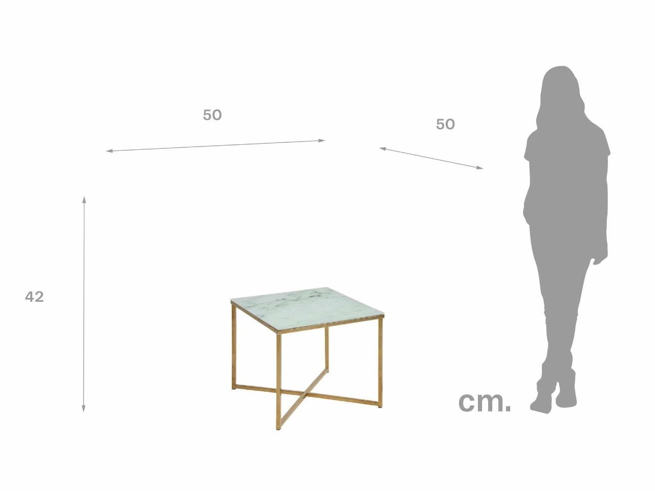 Tavolino Amanda quadrato -1