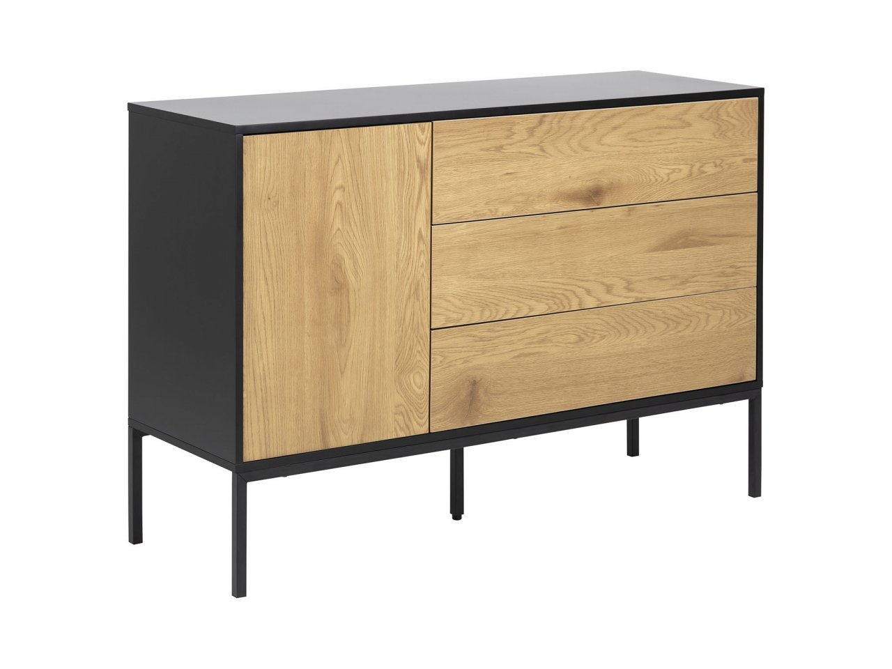 Credenza Saria 1 anta e 3 cassetti -2