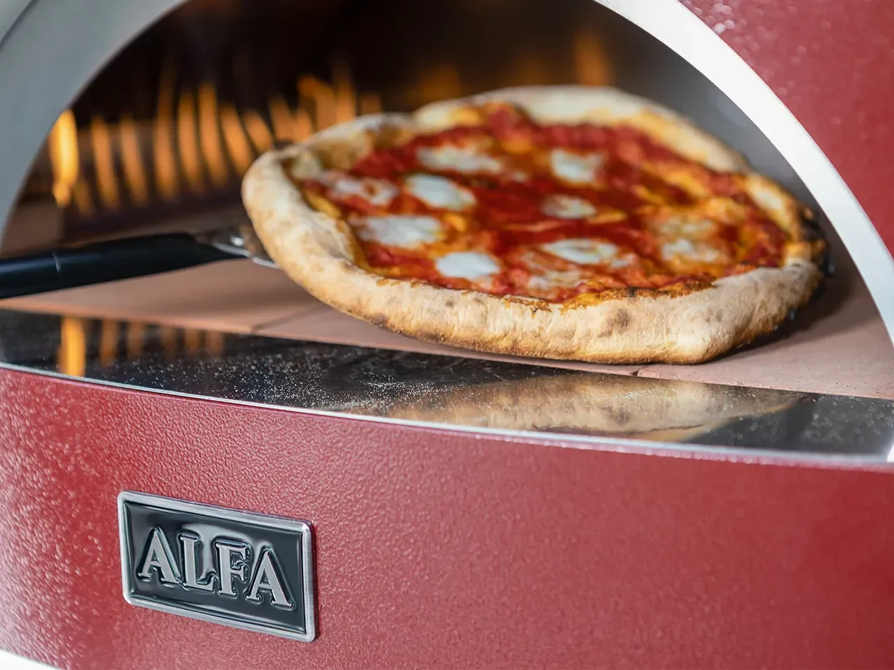 Forno Moderno Portable a gas 1 pizza ROSSO - Alfa