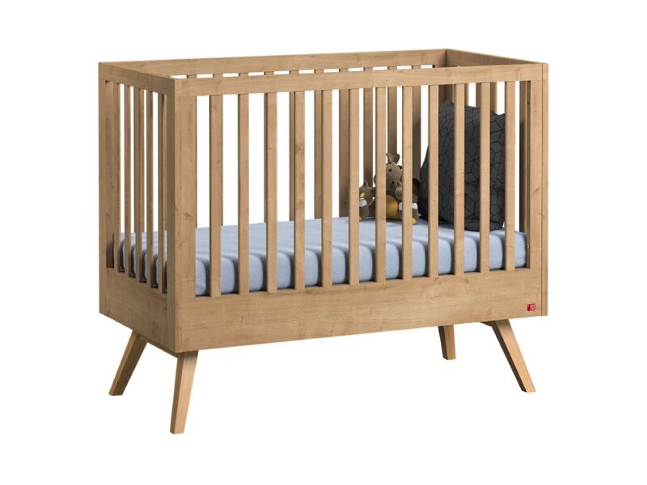 Culla II 120x60 Nautis grigio-quercia - v5