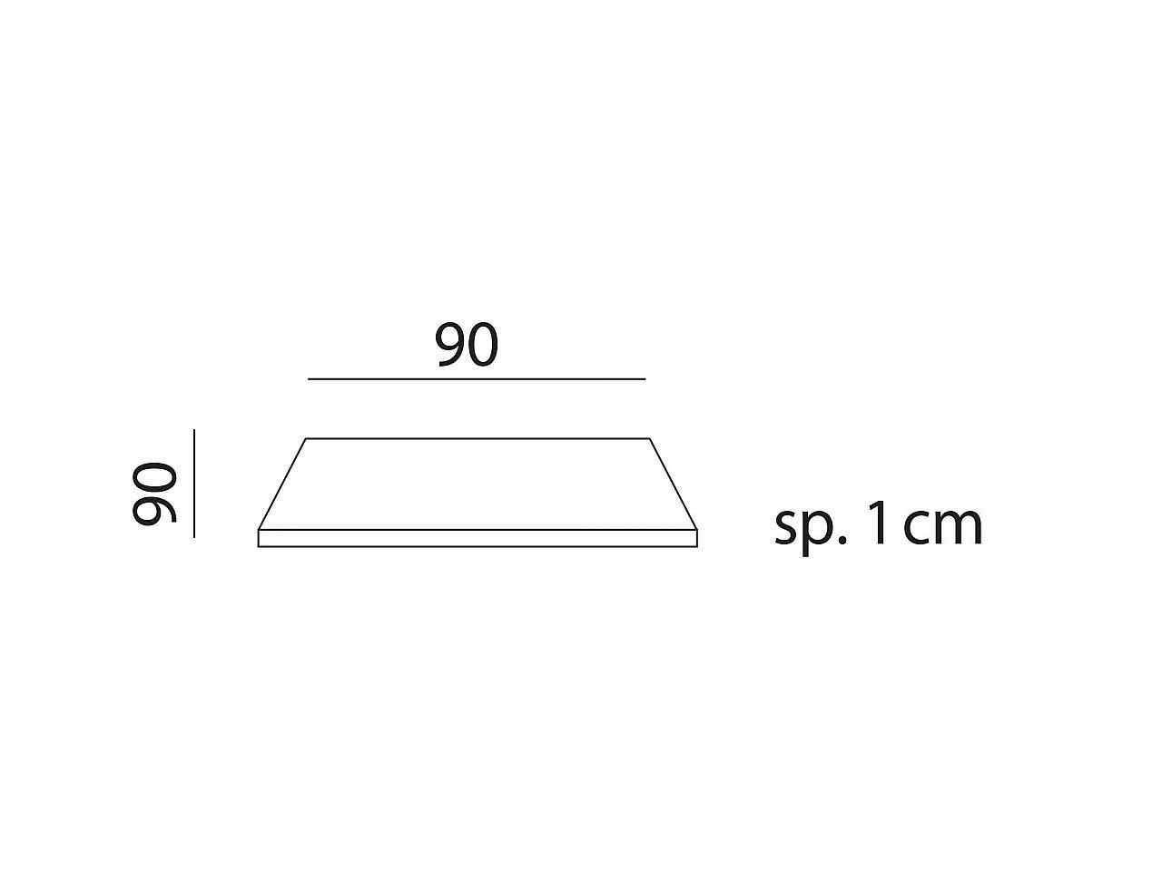 Piano Laminato 90x90 - 1