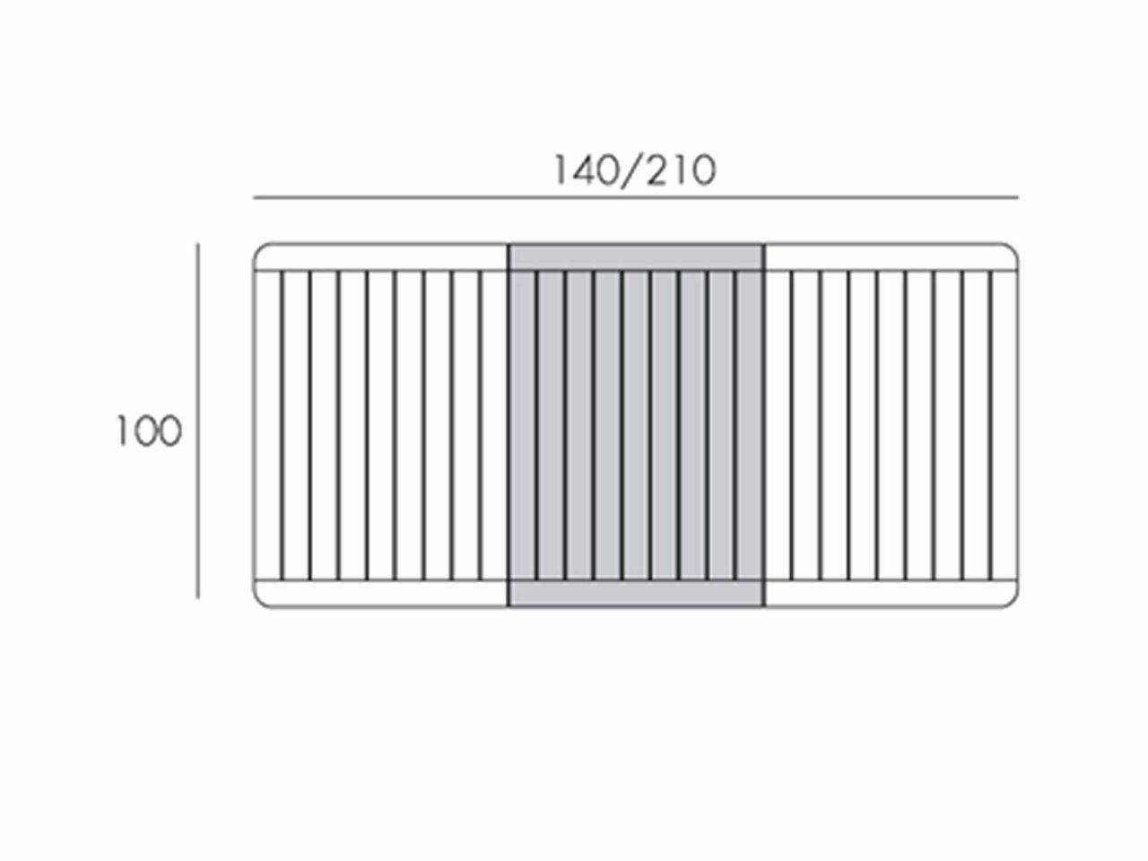 Set tavolo Alloro 140/210 con 6 poltrone Palma - 2