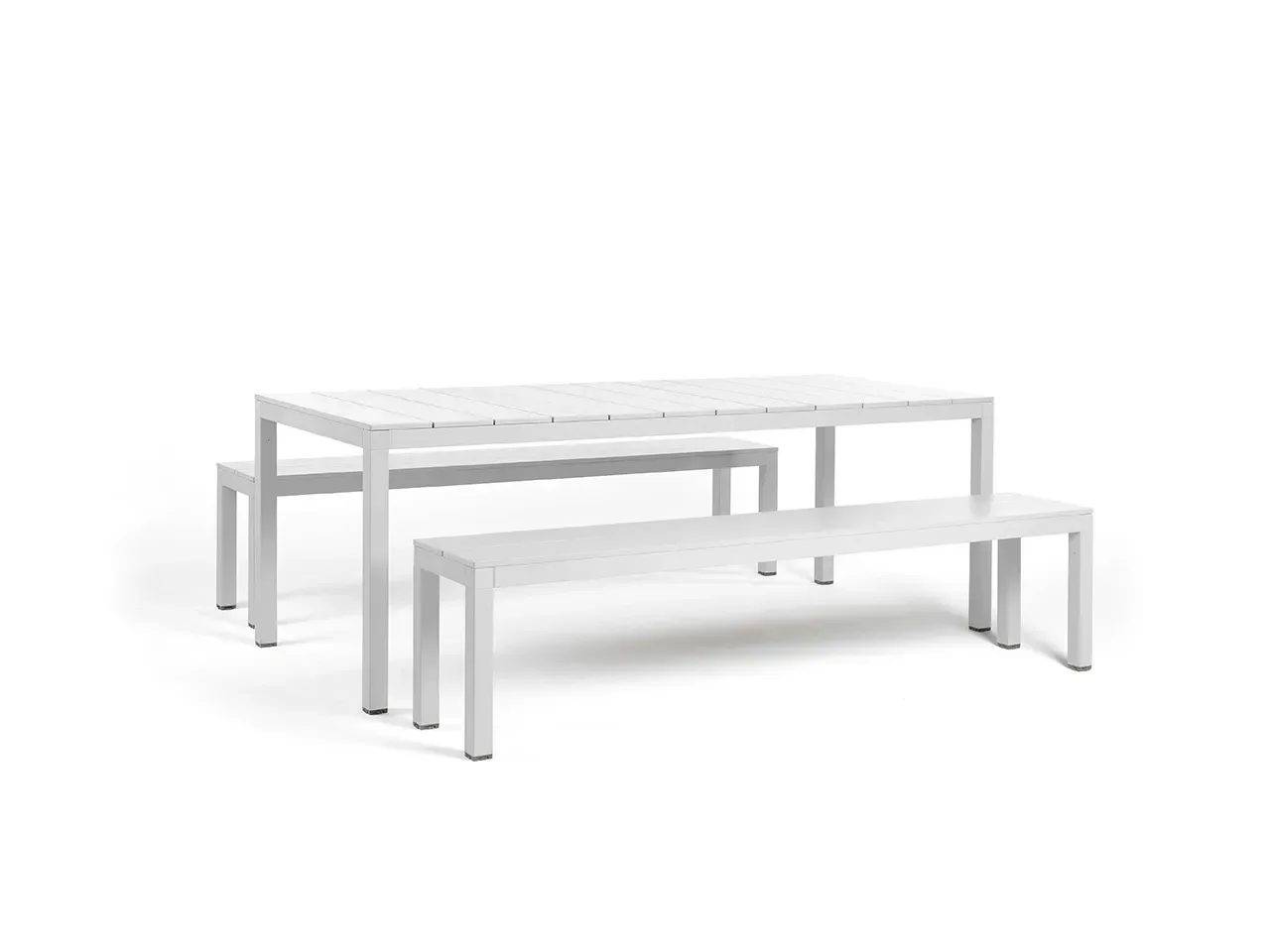 Set tavolo Rio Alu 210 Fix con 2 panche Rio Bench Alu - v3