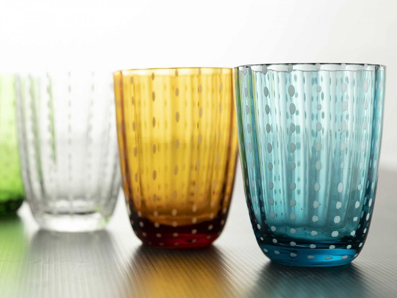 Set bicchieri Kalahari multicolor 1 - 6 pezzi in vetro