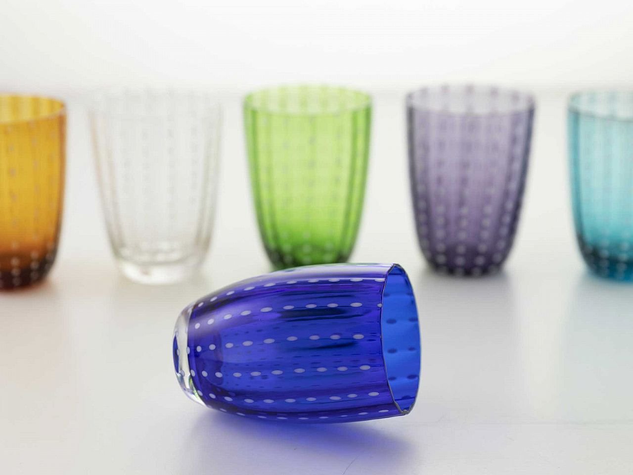 Set bicchieri Kalahari multicolor 1 - 6 pezzi in vetro -1