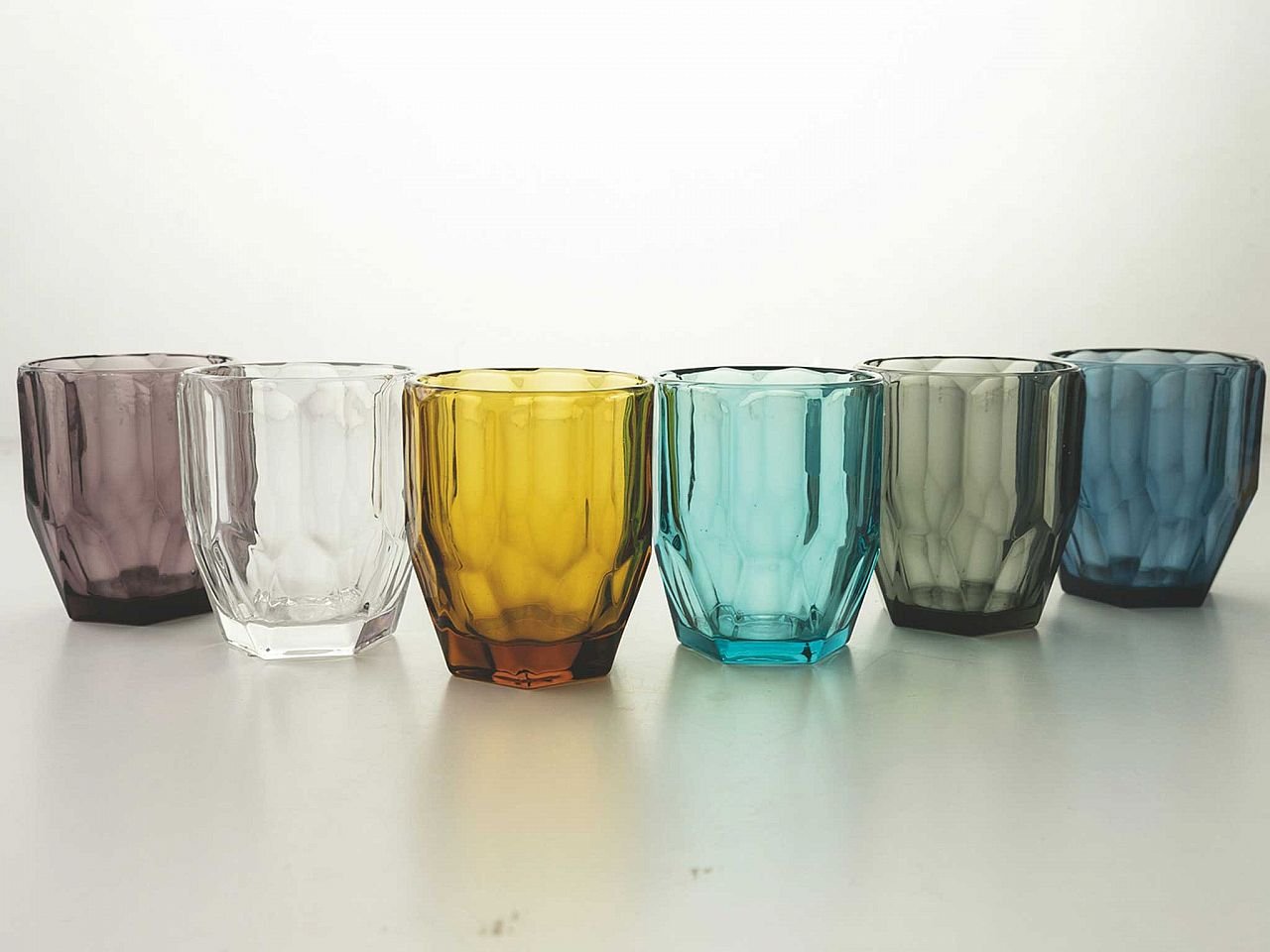 Set bicchieri acqua Royal 6 pezzi assortiti in vetro -1