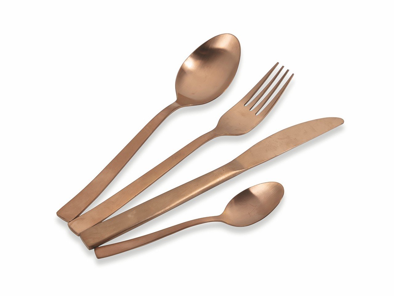 Set posate Lexington 24 pezzi in acciaio opaco copper -2