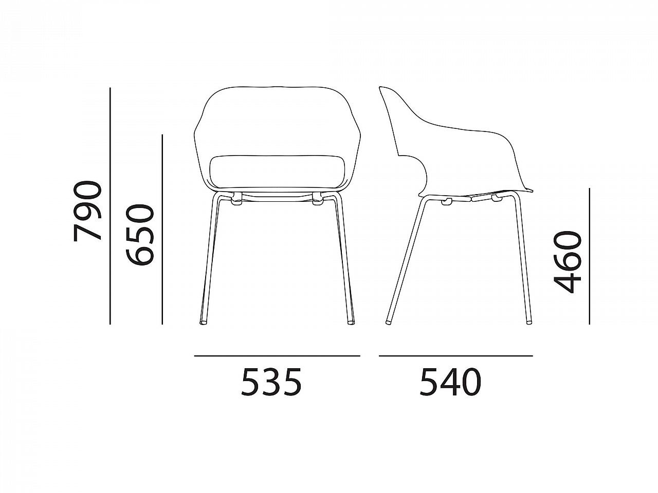 Poltrona Babila 2735 per esterni -1