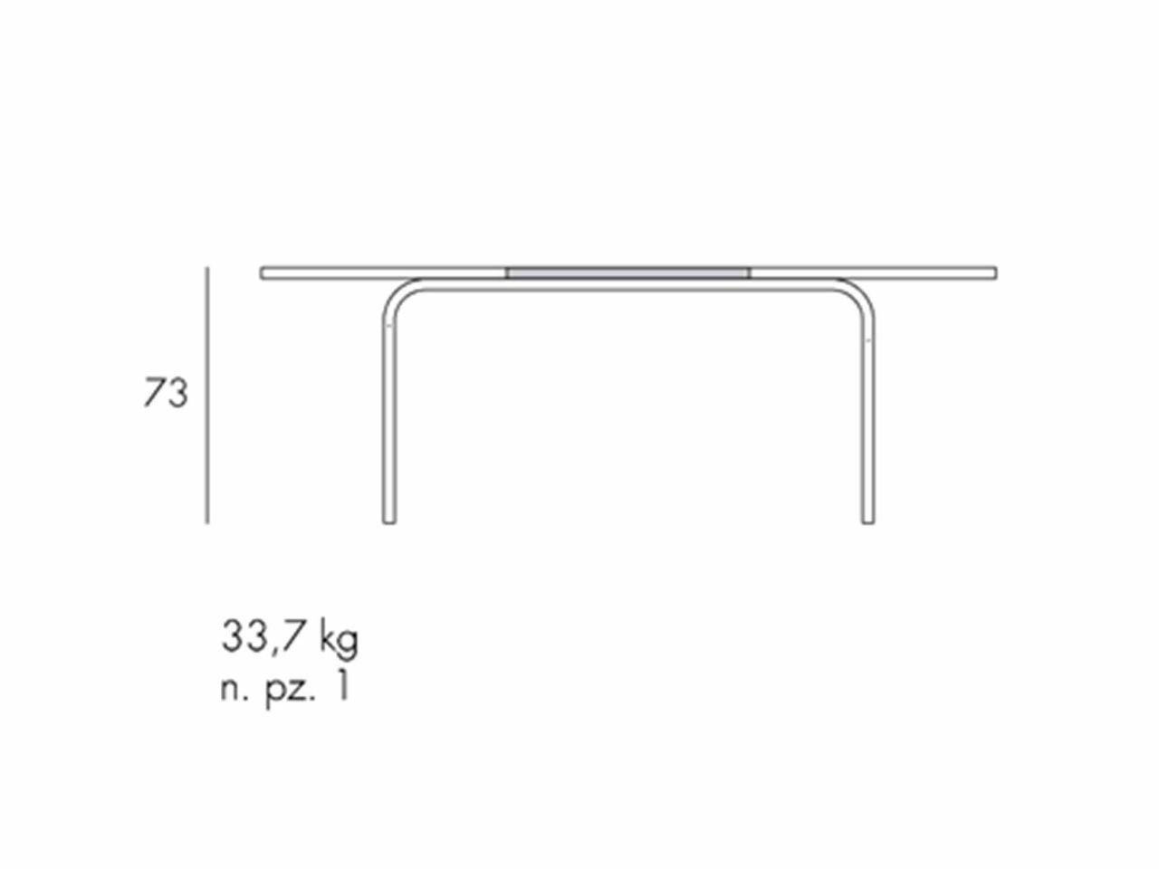 Set tavolo Alloro 140/210 con 6 sedie Erica - 1