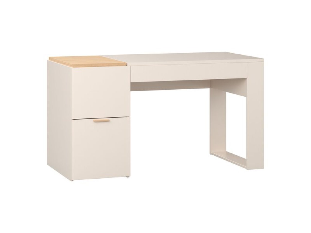 Scrivania con maniglia beige sabbia 140 4You Fresh -5