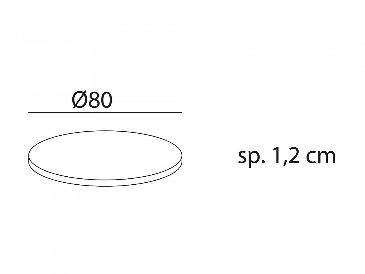 Piano Laminato Ø80 -1