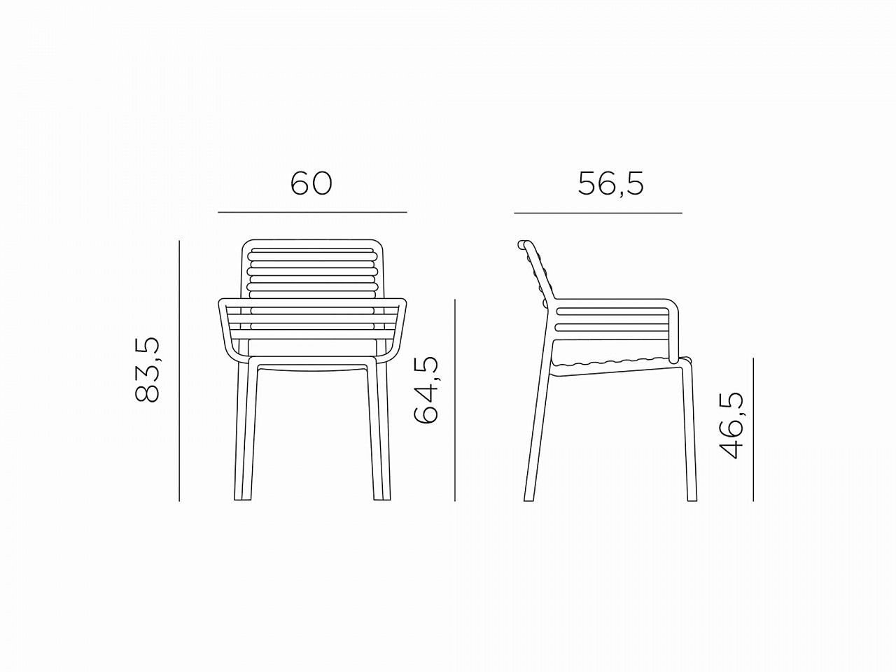 Set tavolo Rio Alu 210/280 con 8 sedie Doga Armchair Bicolore - 1