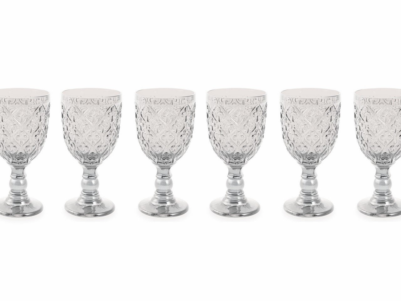 Set calici Marrakech 6 pezzi 280 ml in vetro -2