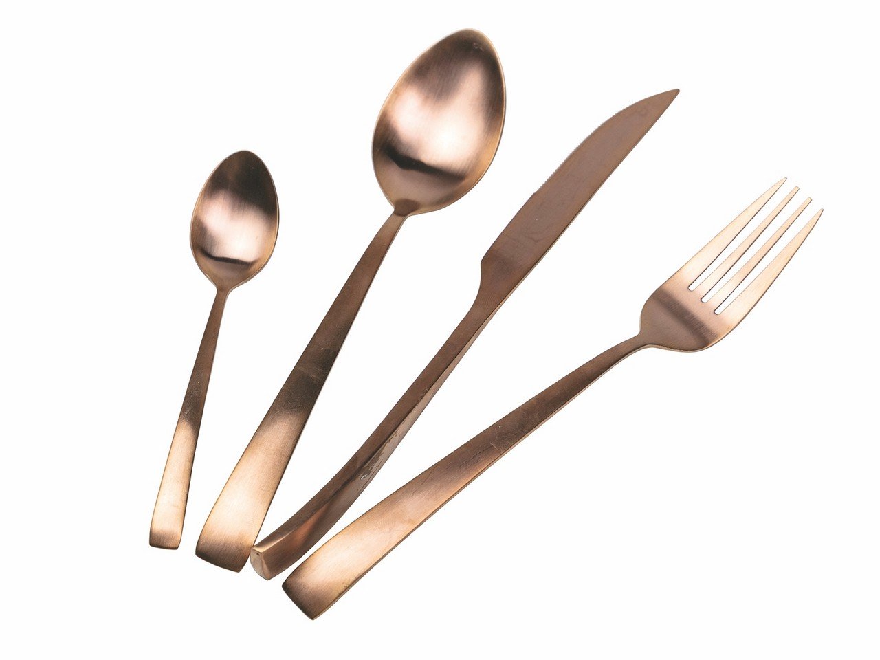 Set posate Park Avenue 24 pezzi in acciaio copper opaco -3