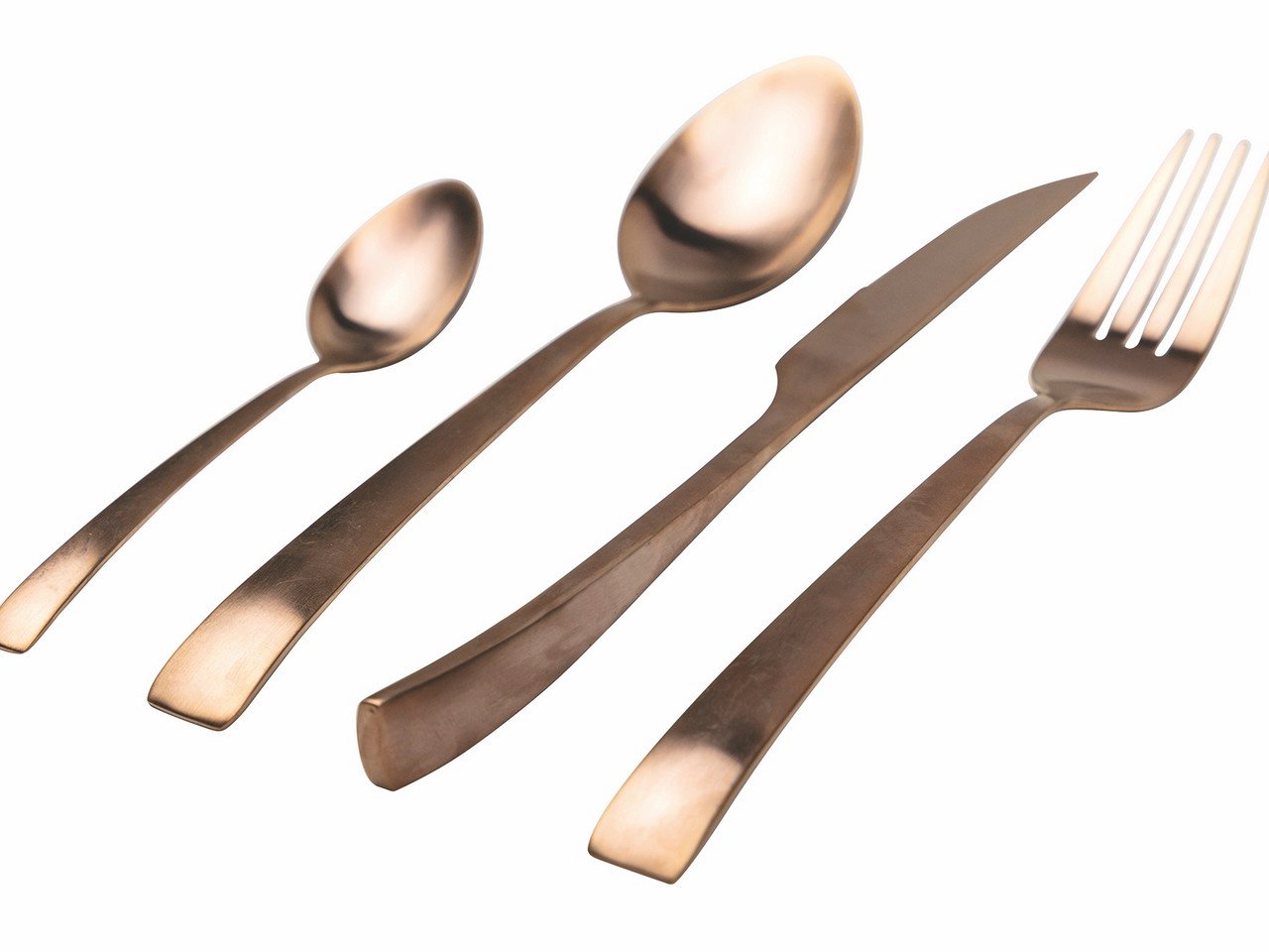 Set posate Park Avenue 24 pezzi in acciaio copper opaco -6