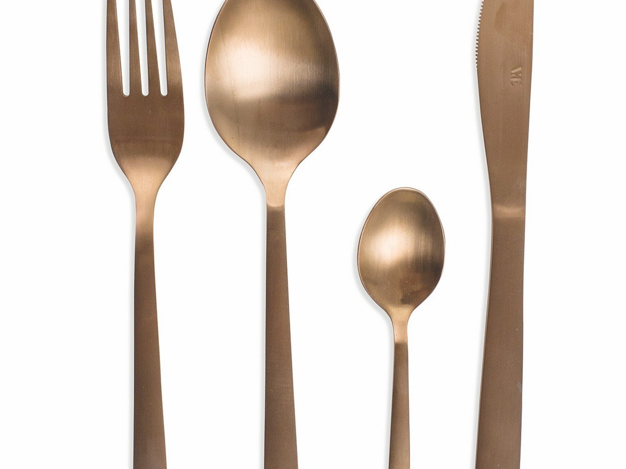 Set posate Modern 24 pezzi in acciaio copper lucido -6