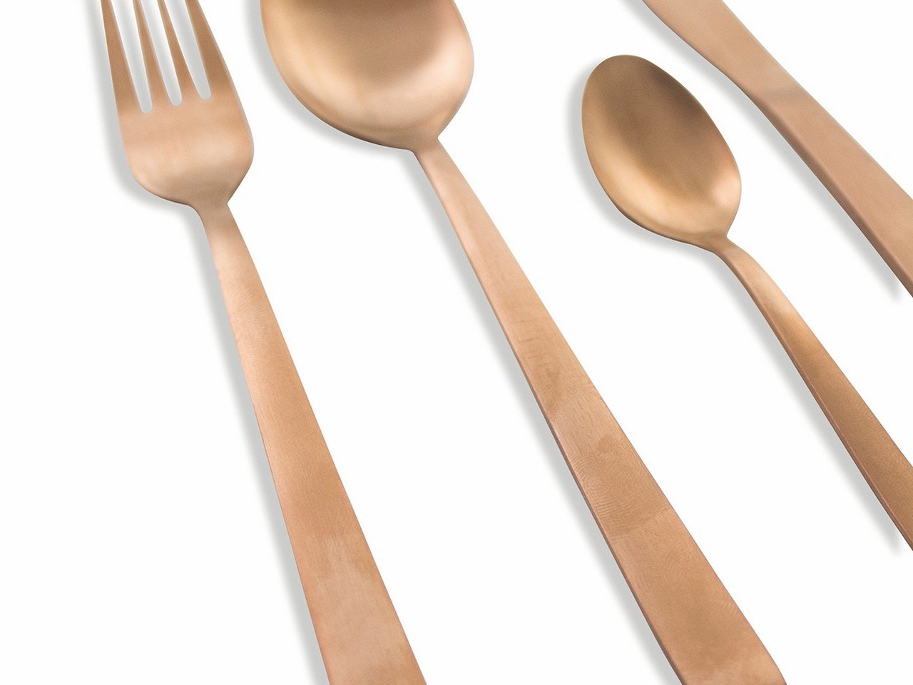 Set posate Modern 24 pezzi in acciaio copper lucido -7