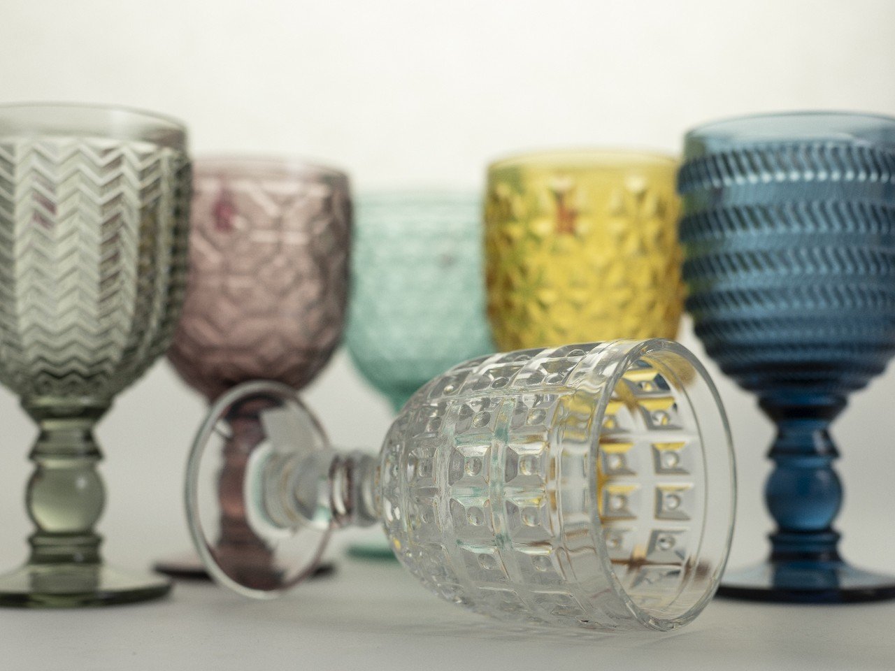 Galbiati Set 6 Bicchieri Acqua Circle 380ml In Vetro – Le Gioie