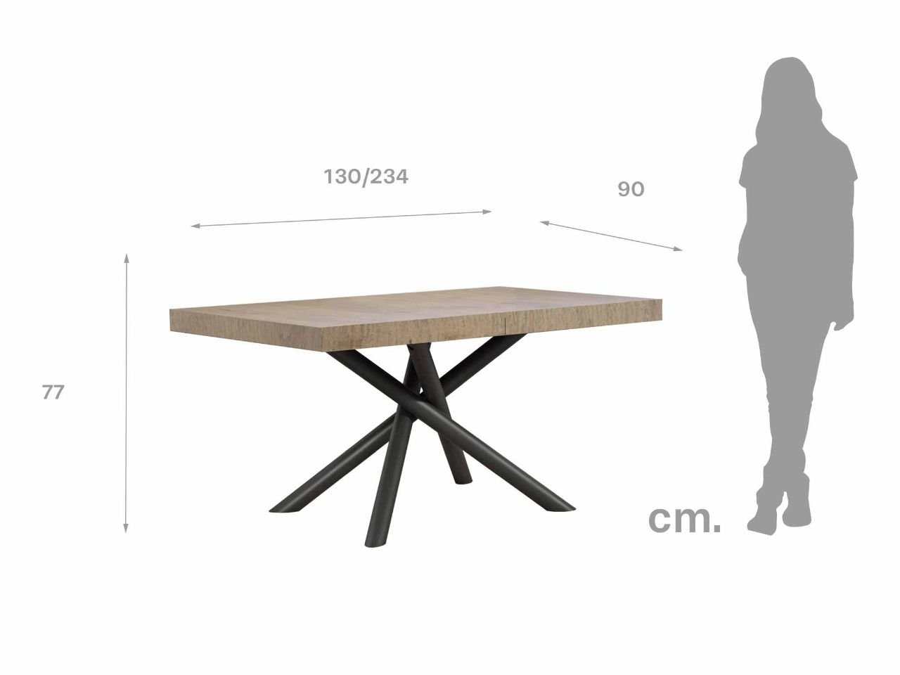Tavolo allungabile Famas 130/234 - 1