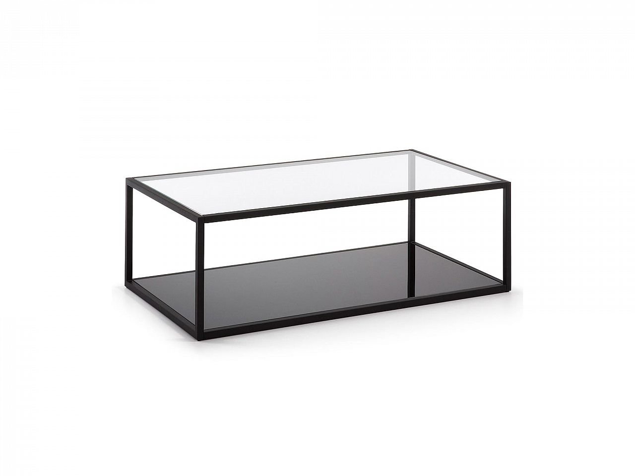 Tavolino Gringo 110x60 metallo e vetro -5