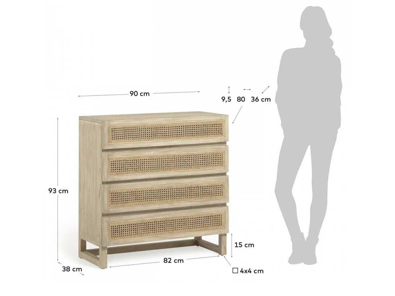 Cassettiera Rexter 90x93 - 1