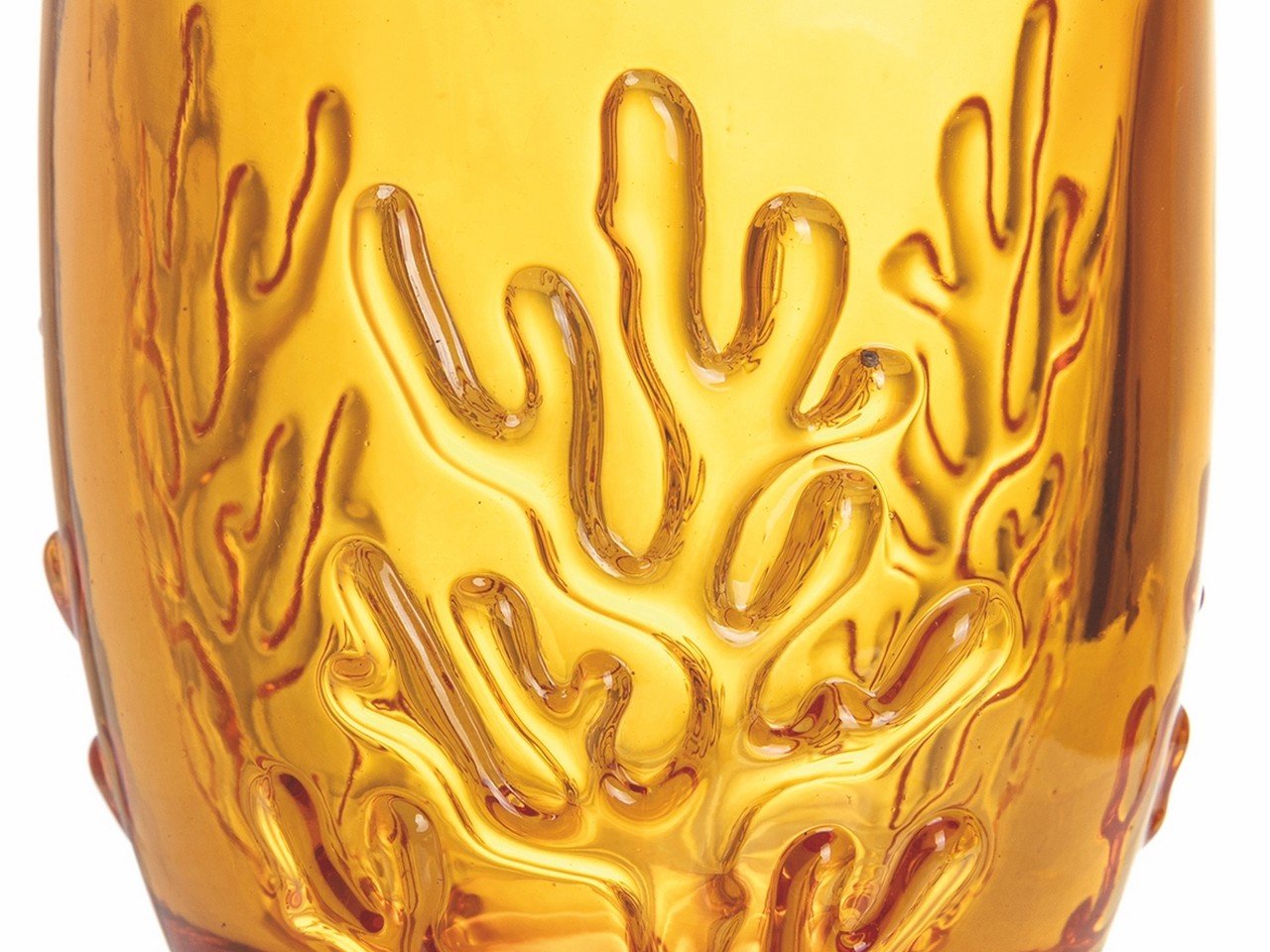 Set bicchieri Coral Shades of Amber 6 pezzi 340 ml in vetro - v7