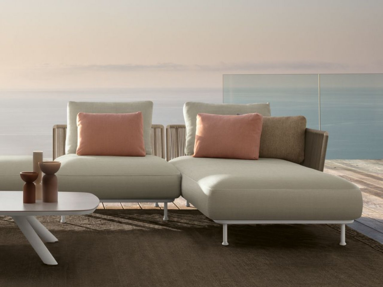 Divano Lounge Sinistro Coral -1