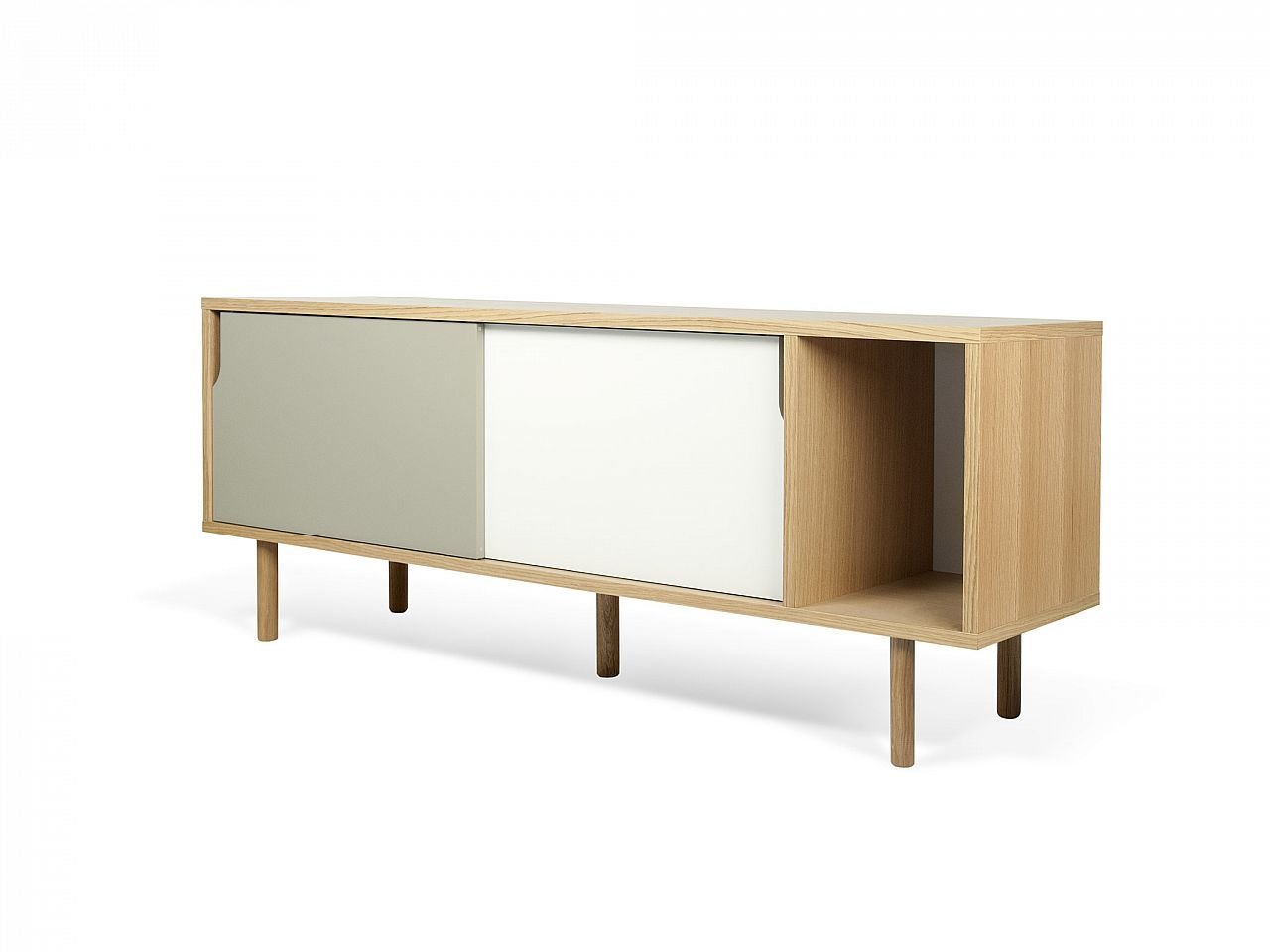 Credenza Dann 165 gambe in legno - v10