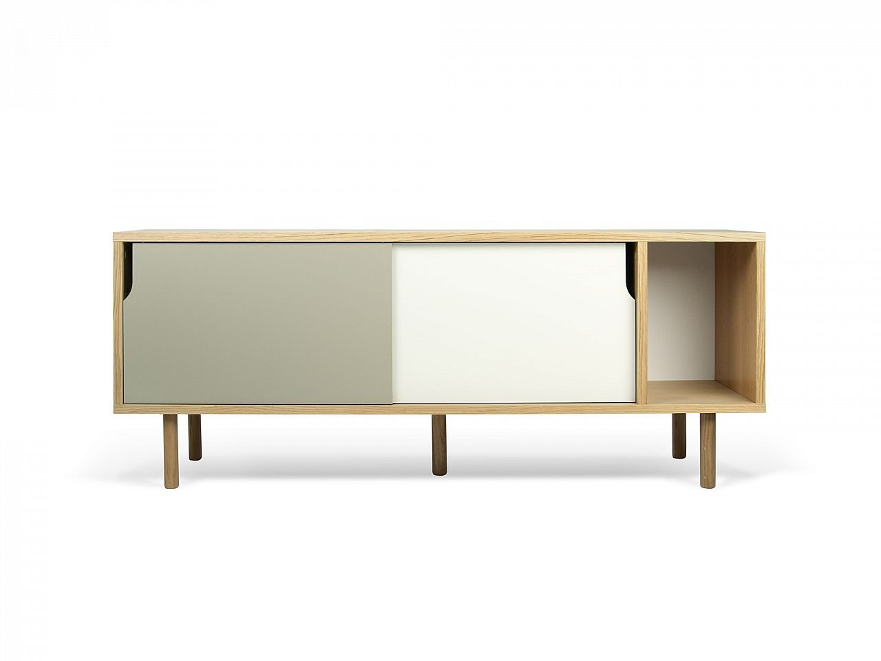 Credenza Dann 165 gambe in legno - v4