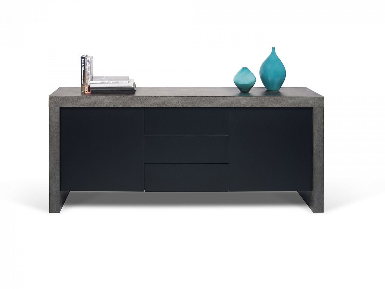 Credenza Kobe 3 cassetti e 2 ante - v4