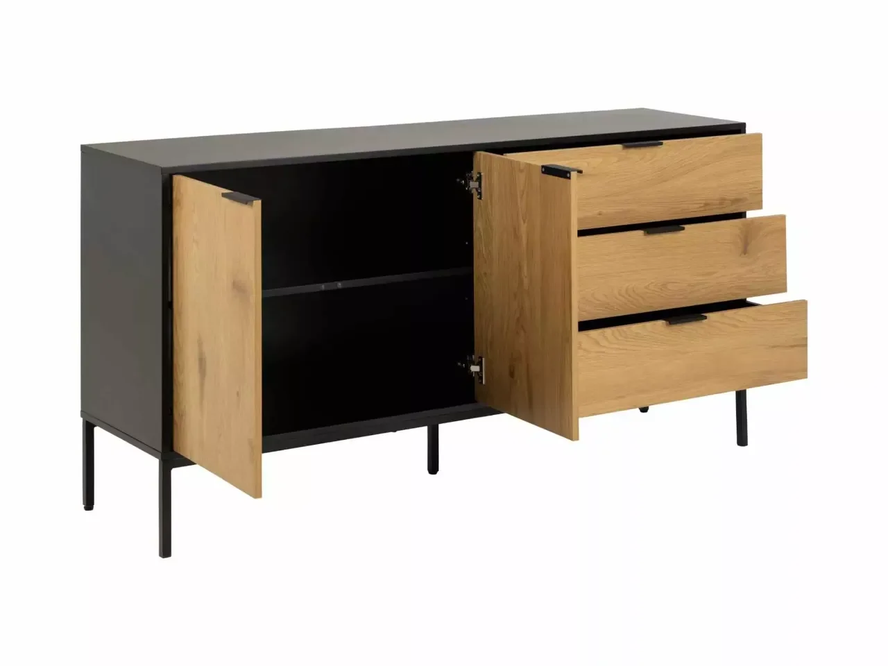 Credenza Saria 2 ante 3 cassetti - v6