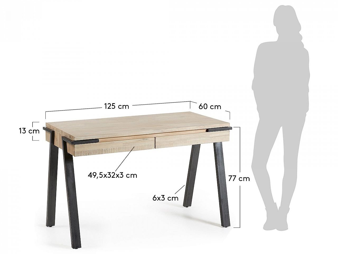 Scrivania Deanna 125X60 -1